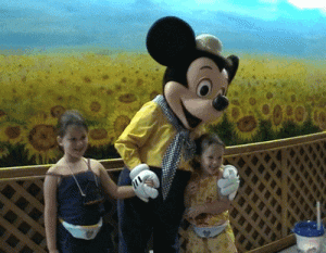 Girls with Mickey